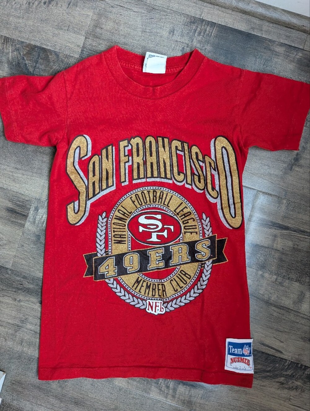 Vintage 90s San Francisco 49ers Nutmeg T-Shirt Small
